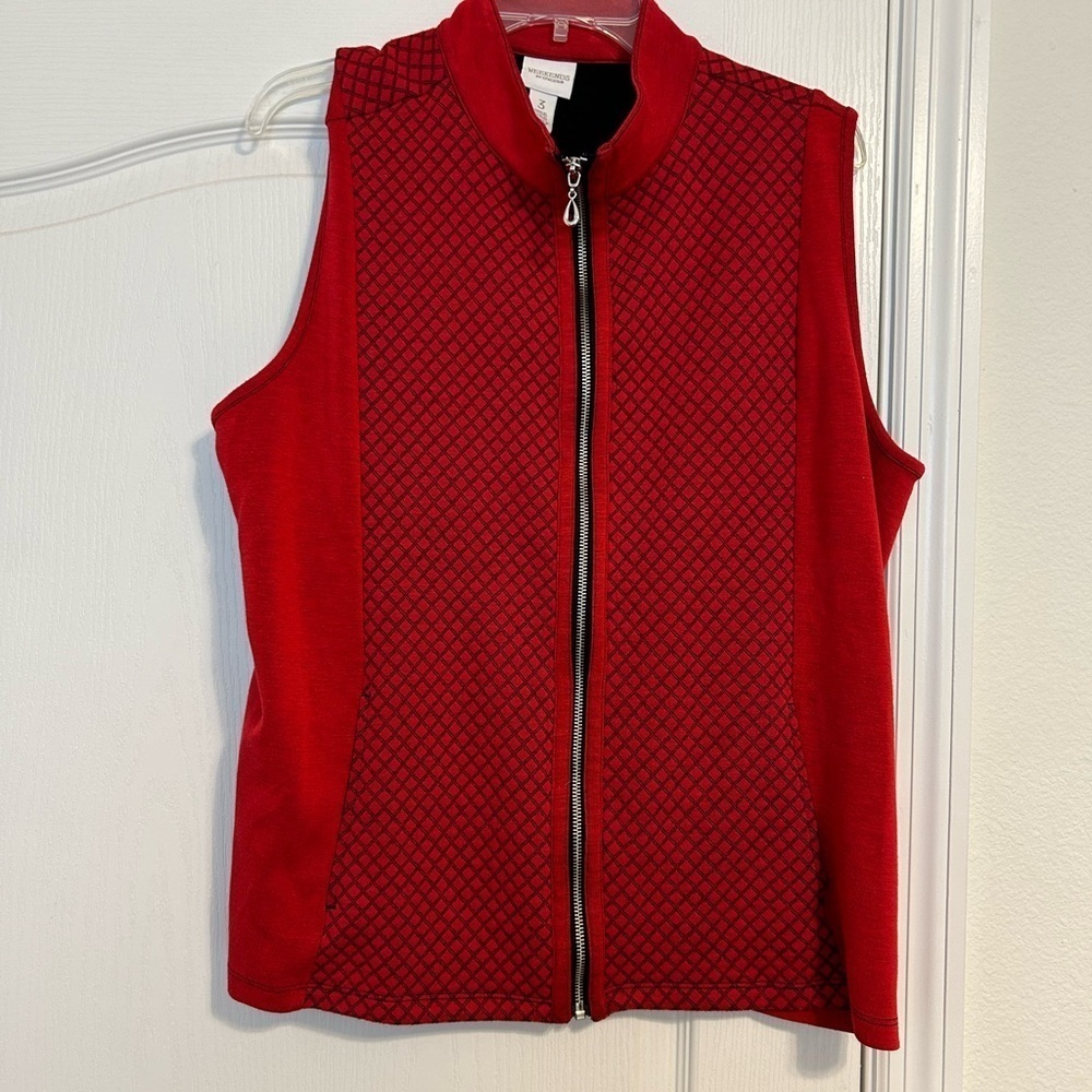 Weekends By Chico’s Layering Piece Zip Up Pockets Lightweight Jacket Size 3/XL